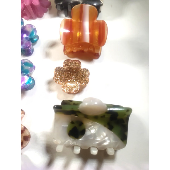 Barrettes Pony Tail Holder Clips Combs Lot Of 11 - Picture 5 of 10